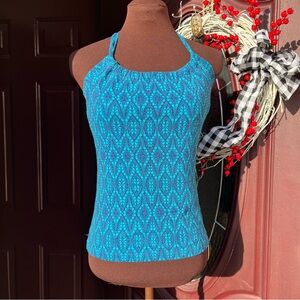 Prana patterned yoga halter tank top